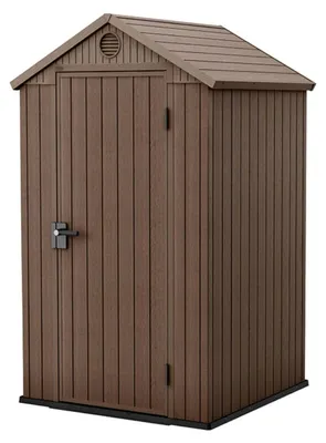 Image de Keter Darwin 4 x 4 maison de jardin marron, avec plancher