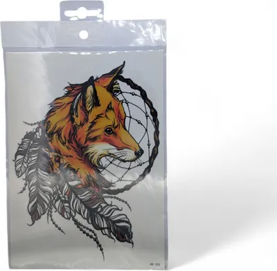 Produktbild von Temporäre Tattoos – Kunstvolle Designs für Ausdrucksstarke Körperschmuck Fuchs