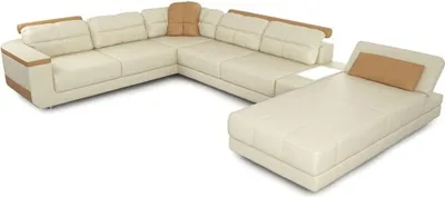 Produktbild von Wohnlandschaft Ecksofa Polster Couch Ledersofa