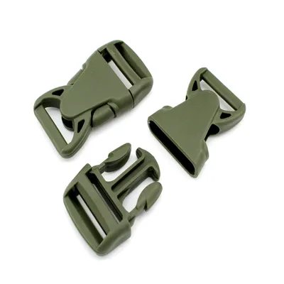 Produktbild von 10 Steckschnallen Olive 25mm grade Kunststoffschnalle Steckverschluss Schnalle