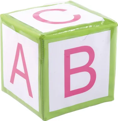 Produktbild von EDUPLAY 120273 Schaumstoff-Würfel mit Taschen, 15,5 x 15,5 cm, grün