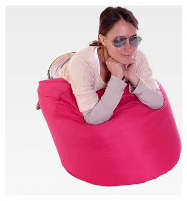 Produktbild von Sitzsack in Hot Pink für Innen- und Außenbereich