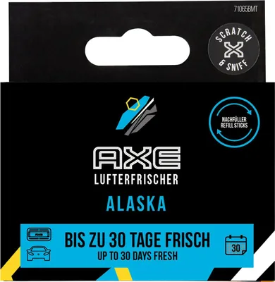 Immagine prodotto di Ricarica per deodorante per ambienti AXE con supporto in alluminio Alaska, confezione da 2 pezzi