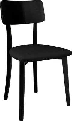 Produktbild von MIRJAN24 Stuhl Hugo New VI, Esszimmerstuhl aus Buchenholz, 47x48x86 cm (Holzfarbe: Schwarz, Stofffarbe: Kronos 07)