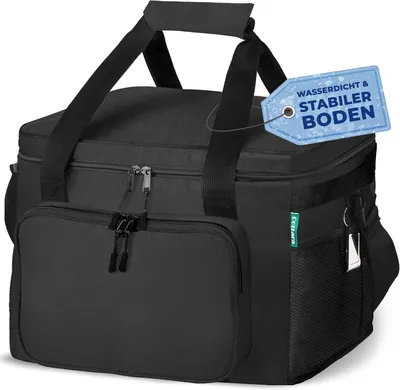 Obrázok produktu pre Chladiaca taška 30 l, vodotesná, chladiaca kapacita 12 hodín, pre piknik, čierna