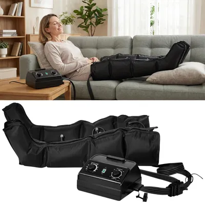 Produktbild von Fußmassagegerät mit Luftkompression - Elektrisches Massagegerät - Luftdruckmassage - Für Füße - EU‑Stecker - Netzbetrieb AC <50 V - Ohne Batterien