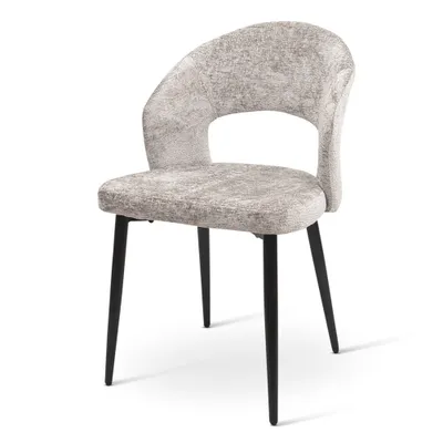 Obrázok produktu pre Jedálenská stolička Milton & Oldbrook Chenille Barcelona Light Grey - Black