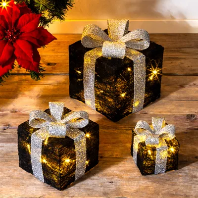 Produktbild von 3.04 LED Geschenkboxen - Farbe: schwarz