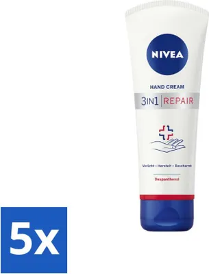 Obrázek produktu pro NIVEA - Krém na ruce - 3 v 1 - zklidňuje - regeneruje - chrání - 100 ml - výhodné balení - 5 kusů