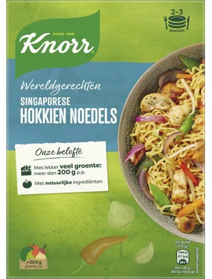 Produktbild von Knorr Wereldgerechten Singaporese Hokkien Mie 227g – Würzige asiatische Nudelpfanne