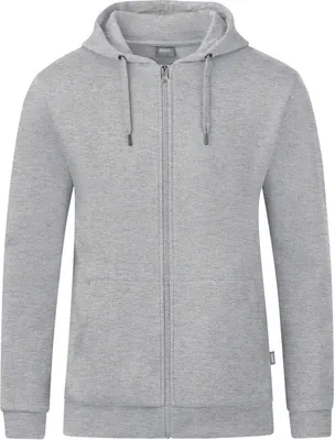 Produktbild von JAKO Unisex Kapuzenjacke Organic, Farbe:hellgrau meliert, Größe:M