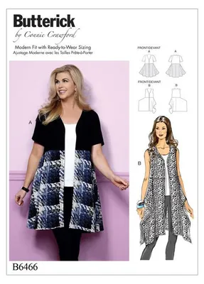 Imagen del producto de B6466, patrón para mujer de Butterick (tallas 50-62)