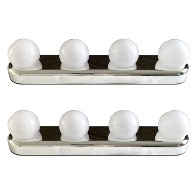 Produktbild von 2er Set LED Spiegelleuchte mit Saugnäpfe Batteriebetrieben Schminklicht Spiegel Kosmetik Make Up Leuchte Lampe Spiegellampe