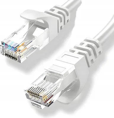 Zdjęcie produktu dla Kabel PRZEWÓD ETHERNET Patchcord U/UTP 5es RJ45 / RJ45 5 m biały INTERNET