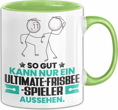 Produktbild von Ultimate-Frisbee-Spieler Geschenk Tasse So Gut Kann Nur Ein Ultimate-Frisbee-Spieler Aussehen Geschenkidee Kaffee-Becher (Grün)