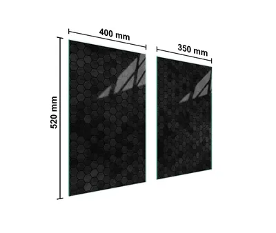 Produktbild von Glasschutzplatte Für Herd 75X52 Muster