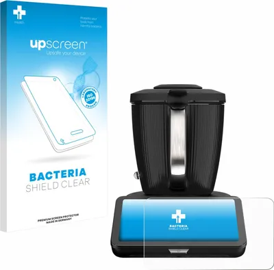 A product shot showing packaging for a screen protector and a device with a screen protector applied.