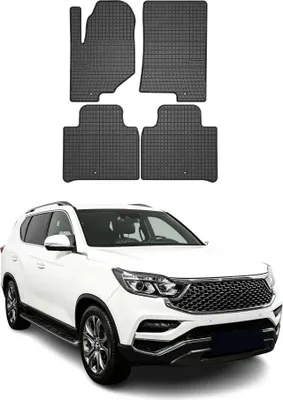 Produktbild von OMAC Gummi Fußmatten für Ssangyong Rexton 2017-2025 Automatten Gummi Schwarz 4x