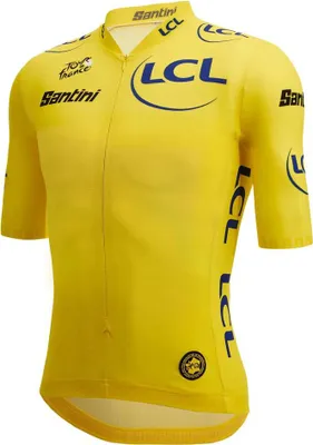 Obrázok produktu pre SANTINI Kurzarm Fahrradtrikot - TOUR DE FRANCE LEADER 2023 - Gelb L