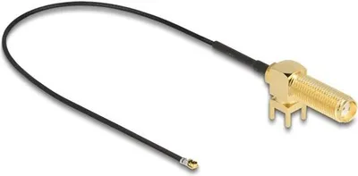 Obrázok produktu pre DeLOCK 12028, 0,25 m, SMA, I-PEX MHF4, Čierna