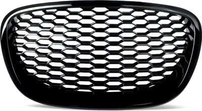 Immagine prodotto di Griglia anteriore, struttura a nido d'ape, compatibile con Seat Leon MK2 1P1, nero lucido