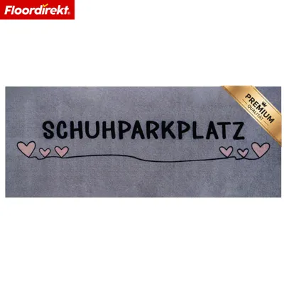 Produktbild von Schmutzfangmatte Varo – Waschbare Schuhmatte mit rutschhemmendem TPE-Rücken - Schuhparkplatz 02 - 35 x 100 cm