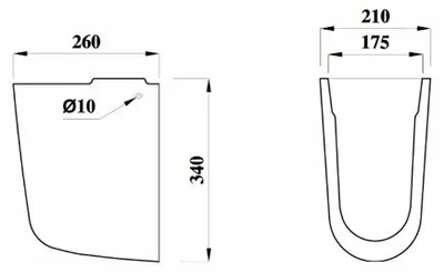 Produktbild von Vigour Halbsäule zu Waschtisch one für 45,50,55,60,65cm mit Befestigungssatz
