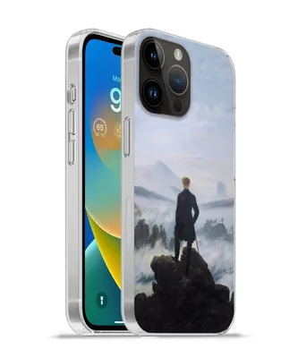 Produktbild von MuchoWow® Handyhülle Schutzhülle Hülle für Apple iPhone 14 Pro Max Der Wanderer über dem Nebelmeer - Caspar David Friedrich - Kunstwerk Silikon Softcase Handy Hülle - Hardcover