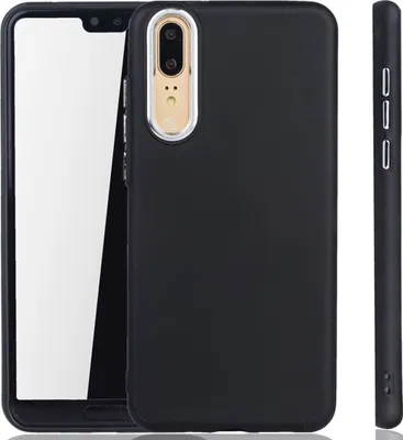 Zdjęcie produktu dla Huawei P20 Cover - Pokrowiec na telefon Huawei P20 - Etui na telefon w kolorze czarnym