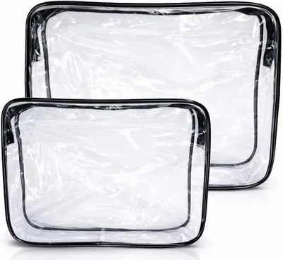 Produktbild von Kulturbeutel 25 x 18 x 6 cm, transparent, wasserdicht, für Reisen