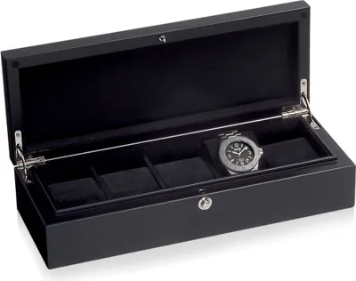 Produktbild von Beco - Uhrenbox - Piano Silk 5 Schwarz - 70002-39