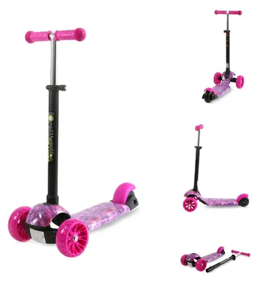 Produktbild von Lorelli Kinderroller Draxter 3 Räder, höhenverstellbar, PolyurethanLeuchträder Fußbremse