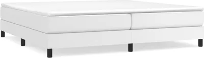 Obrázek produktu pro vidaXL Box spring bed frame white 200x200 cm Imitace kůže