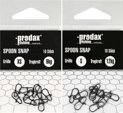 Produktbild von Predax Spoon Snaps - 10 Angelwirbel, Größe/Tragkraft:Gr. XS / 9kg