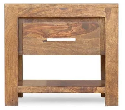 Produktbild von MASSIVMOEBEL24.DE Nachttisch Sheesham 50x40x45 braun lackiert METRO LIFE #127