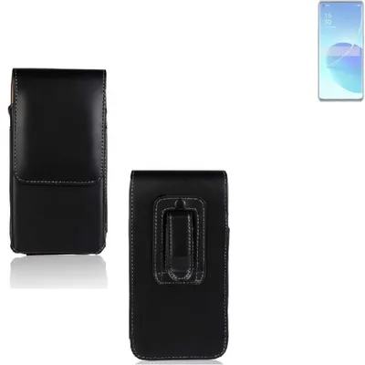 Produktbild von K-S-Trade Gürteltasche kompatibel mit Sharp Aquos R8s Schutz Hülle Handy Hülle mit Magnetverschluss Holster in schwarz