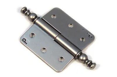 Produktbild von Scharniere Zierscharniere Eisenbeschlag Truhenband Möbelbänder Set L+R, Silber