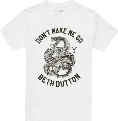 Immagine prodotto di Yellowstone - Maglietta "Don't  Make Me Go" per uomo/donna Unisex TV30225 (XL) (bianca)