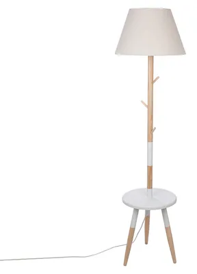Produktbild von Gilde Stehleuchte, "Haderup", Holz, naturfarben, VE 1, H. 159 cm, D. 35 cm 57409 4063387574096
