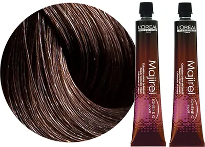 Produktbild von L'oréal Professionnel | Haarfarbe Majirel 4.3 - 2x50ml - Bräunlich Gold - 100% Grauabdeckung - Pflegeformel