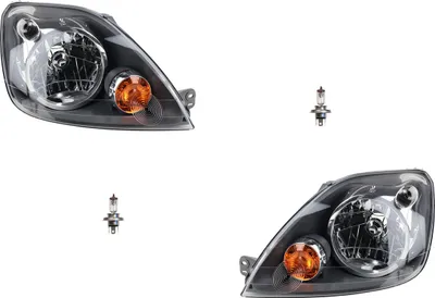 Produktbild von Johns, Scheinwerfer Halogen passend für Ford Fiesta 02 05 - 08 mit H4 Satz Links Rechts 1416311 1363440 6S6113W030AD 6S6113W030CA 6S6113W030CD 1415694