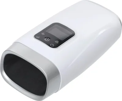 Image de Appareil de massage manuel multifonctionnel - Électrique - Écran LCD - Huit niveaux d'intensité - Minuterie 5/10/15 min - USB 5 V - Matériau ABS - Blanc
