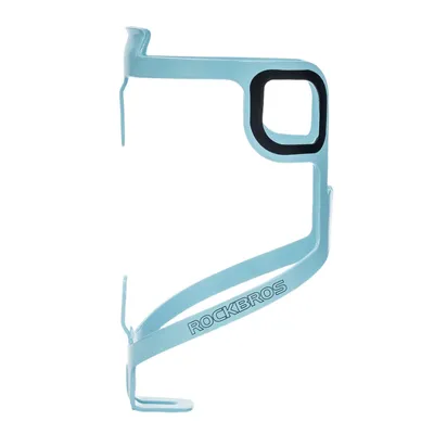 Image de Porte-bidon ROCKBROS en aluminium, 27 g, porte-bidon léger pour bidons jusqu'à 75 mm, pour vélo de course et VTT, bleu