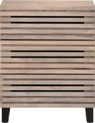 Produktbild von vidaXL Sideboard Weiß 60x34x75 cm Massivholz Mango