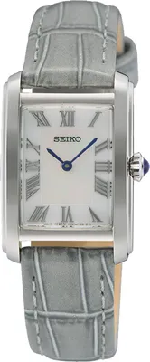 Seiko SWR099P1 Damenuhr Rechteckig Hellgrau 1