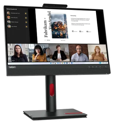 Produktbild von Lenovo ThinkCentre Tiny-In-One 22 Gen 5, 54,6 cm (21.5"), 1920 x 1080 Pixel, Full HD, LED, 6 ms, Schwarz