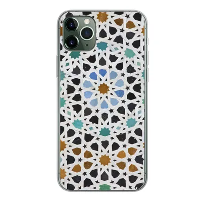 Produktbild von MuchoWow® Handyhülle Schutzhülle Hülle für iPhone 11 Pro Max Ein marokkanisches Mosaikdetail Silikon Softcase Handy Hülle - Schutz