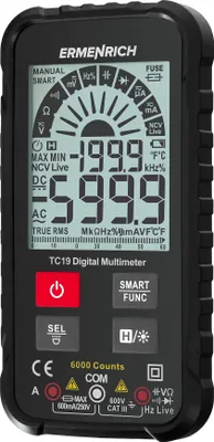 Immagine prodotto di Ermenrich - 82984 - Zing TC19 Multimetro digitale
