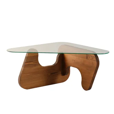 Produktbild von Skye Decor, Freya - Chesnut, Couchtische, Kastanie, Glas, 86 x 36 x 66 cm