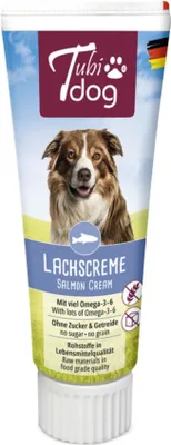 Image de Friandise pour chien Tubidog crème de saumon 75 g